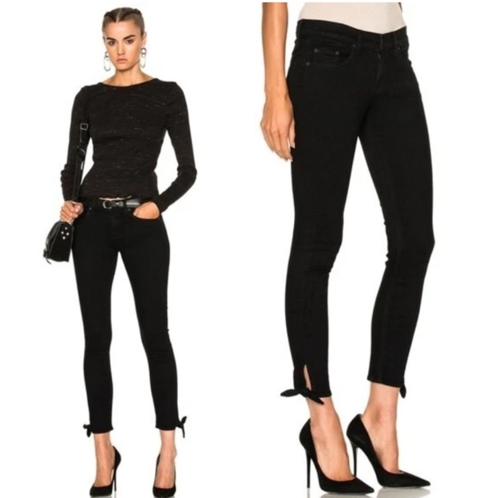 Rag & Bone Denim Black Coal Stevie Capri | Size 25